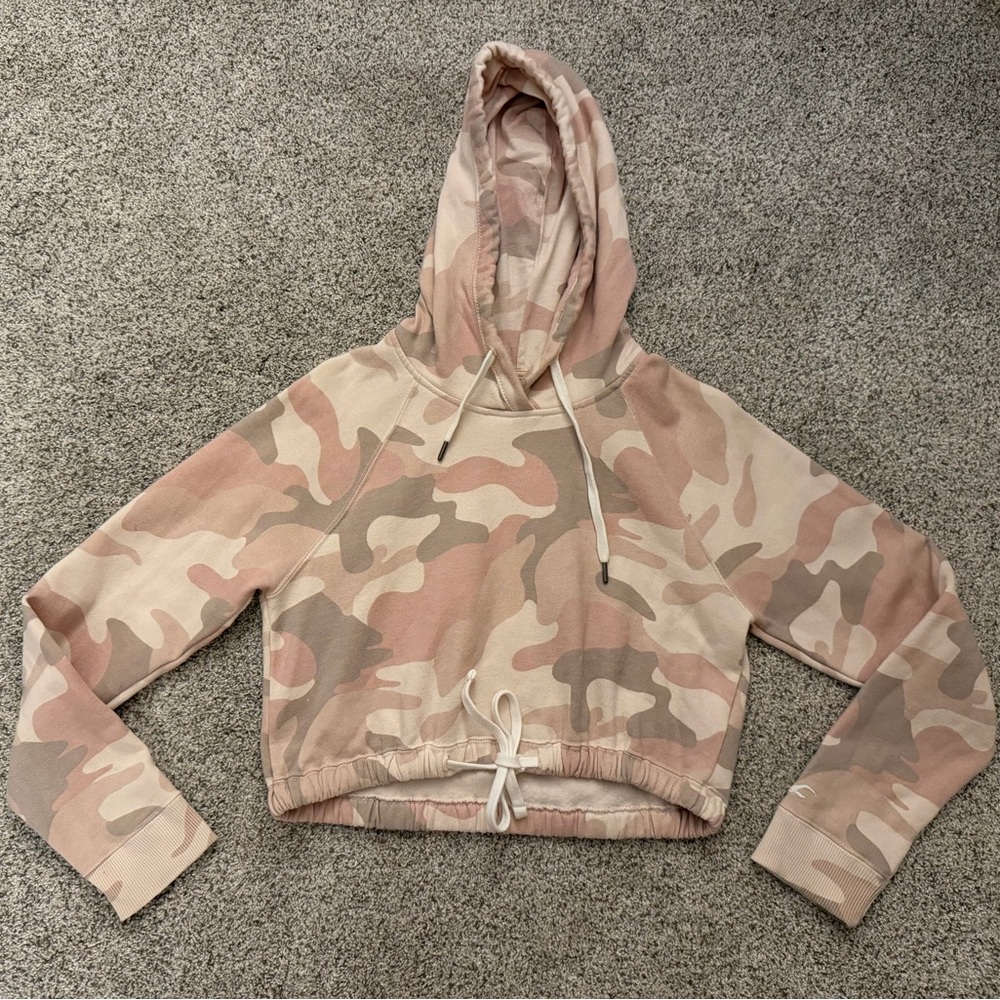 Hollister Camouflage Cropped Hoodie